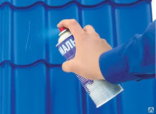 Фото №0 Краска-спрей  для металлочерепицы и профлиста (баллон)