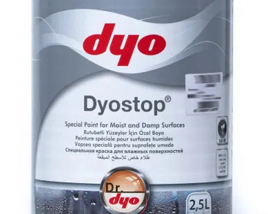 фото Краска для влажных поверхностей Dyostop DYO белая 2,5л