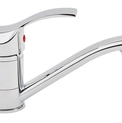 Фото №0 Смеситель для кухни Оптима В4202 с коротким изливом, одноручковый, хром