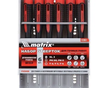 фото Набор отверток для точных работ Matrix Fusion 13361
