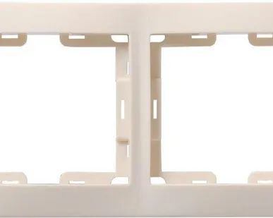 фото Рамка 2-м КВАРТА РГ-4-ККм горизонт. крем. ИЭК EMK20-K33-DM
