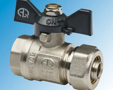 фото Кран для металлопластиковых труб 16х1/2&quot; AQUALINK Ц-ВР