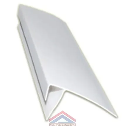 Фото №0 F-планка белая широкая 55мм 3,0м (Москва)