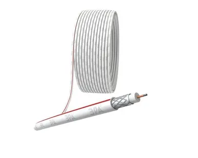 фото Кабель коаксиальный SAT 50 M.CCS/оплетка Al 75проц. PVC Simple 75Ом бел. (м) Эра Б0044607
