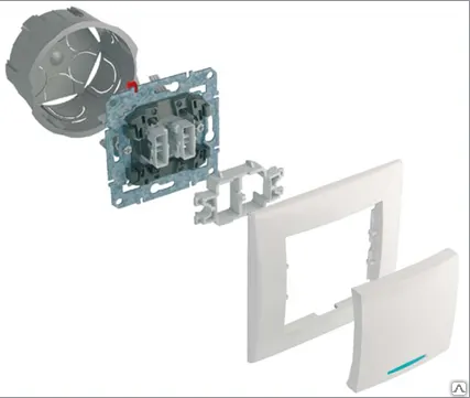 Фото №0 W59 переключатель Schneider Electric 1кл скр 16А (бел) VS616-156-1-86