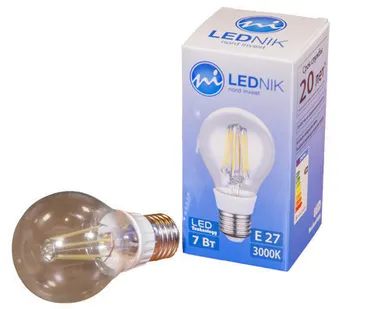фото Лампа светодиодная NORD серии LedNik Ni5А60/flm 5W E27 (brand)