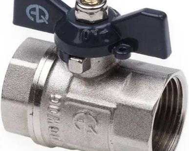 фото Кран шаровой 3/4 дюйма, рукоятка бабочка, резьба внутренняя/внутренняя Aqualink 01156