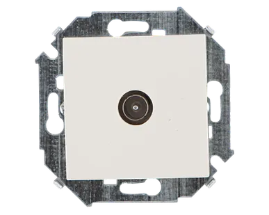 фото Механизм розетки TM Simon 15 одиночн. бел.