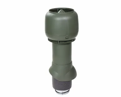 фото Вентиляционный выход Vilpe 125P/ИЗ/500, Темно-зеленый