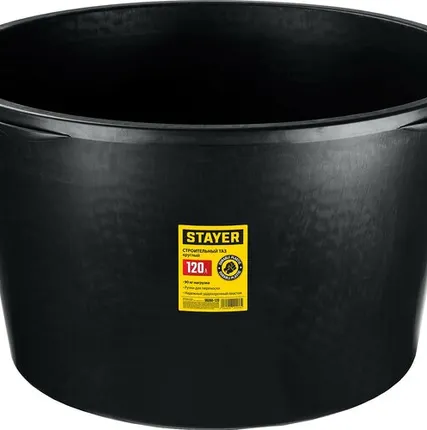Фото №0 STAYER STRONG, 120 л, круглый строительный таз (06098-120)