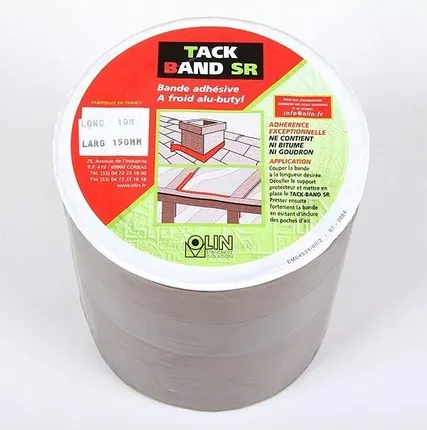 Фото №0 Лента герметизирующая бутиловая ISOBAND черн., 0,8 мм х 45 мм х 10 м