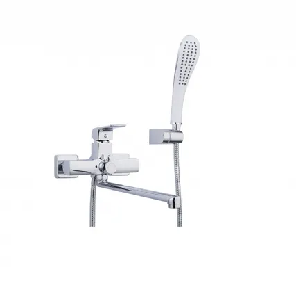 Фото №0 Смеситель для ванны GAPPO G2250-8 (Aventador) с коротким поворотным изливом, цвет: хром-белый