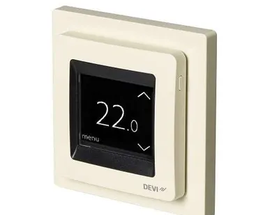 фото Терморегулятор DEVIreg Touch с комбинацией датчиков 16А беж. DEVI 140F1078