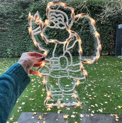 Фото №0 Декор на окно электрический Santa Klaus 43 см