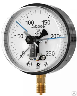 Фото №0 Манометр электроконтактный ДМ2005 Ф ФизТех
