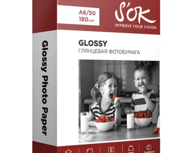 фото Бумага A6 50 шт. S'OK Glossy