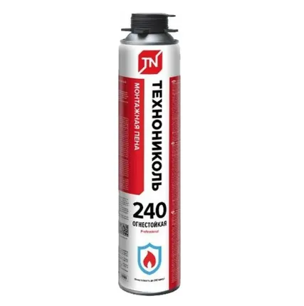 Фото №0 Пена монтажная ТЕХНОНИКОЛЬ 240 огнестойкая 810г/1000мл
