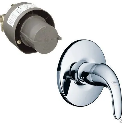 Фото №0 Смеситель для душа HANSGROHE Focus E31766000 (внешняя и скрытая часть)