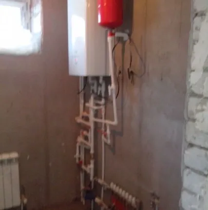 Фото №0 Монтаж напольного котла отопления