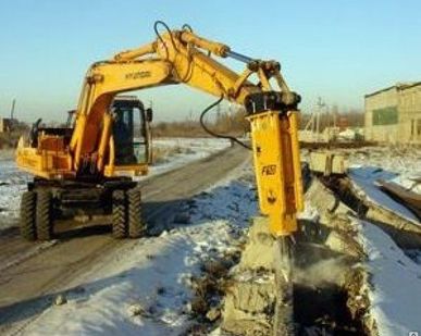 фото Аренда гидромолота на базе экскаватора
