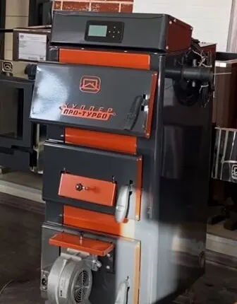 Фото №4 Угольный котел полуавтоматический Куппер Про Турбо 16 кВт, до 16 ч на одной загрузке, до 160 м2