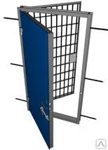 Фото №0 Дверь режимная с решеткой усиленная ДИР-3Р (карцерная)