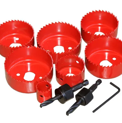 Фото №0 Набор коронок по дереву 3 ед.+2 адаптера Энкор коробка 19158