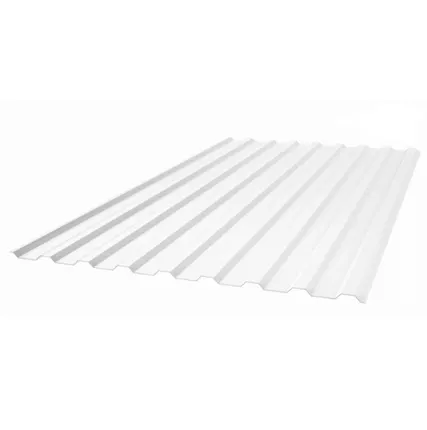 Фото №0 Профилированный поликарбонат трапеция МП-20 3000х1050х1,3мм (серая прозрачная) Юг-Ойл-Пласт