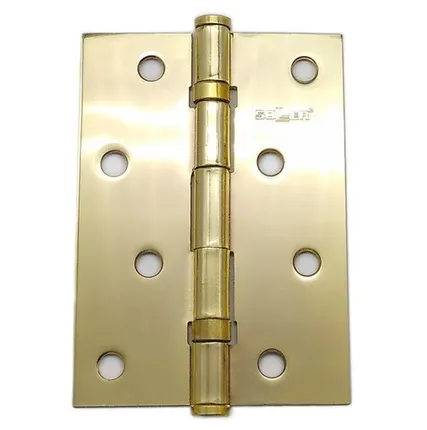 Фото №0 Петля дверная прямая 4" SOLLER золото (сталь 100*70*2)