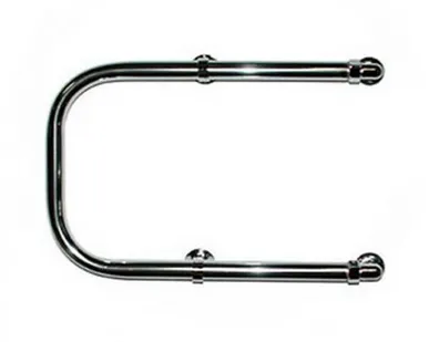 фото Полотенцесушитель водяной стальной хромированный Ду20 330х500 П-образный