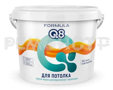 фото Краска вд пот  5,0кг ВД-АК белоснежная FORMULA Q8 (3/108) П