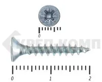 Фото №0 Саморез белый цинк POZY 3,5х20 Средняя фасовка (1500шт)