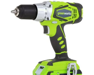 фото Дрель аккумуляторная компактная GreenWorks G24DD (2 аккумулятора и з/у в ко