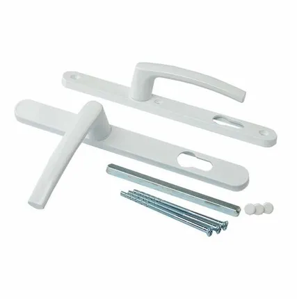 Фото №0 Гарнитур нажимной с подпружиниванием Mezut 25/92 (3 винта) белый RAL9016