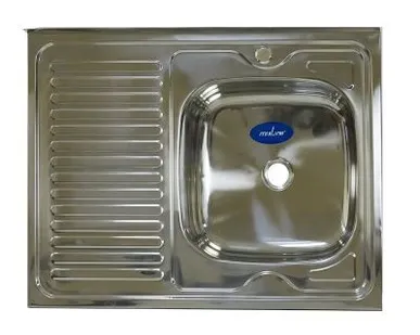 фото Мойка 50*80 (0,8) прав вып 3 1/2 Mixline 18см с сифоном