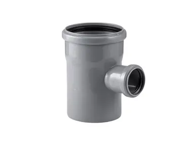 фото Тройник ВК ПП 110/32х87, серый,S