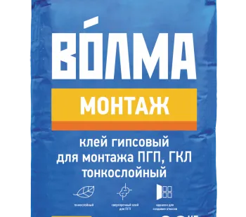 фото Клей гипсовый Волма Монтаж, 30кг