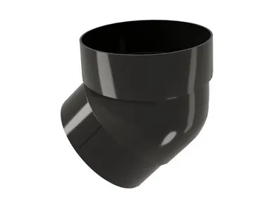 фото Колено трубы 45 град. ПВХ GL черное (RAL 9005)