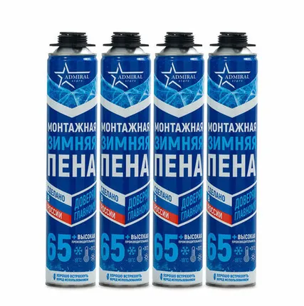 Фото №0 Пена монтажная профессиональная, зимняя ADMIRAL stars 65 л, 850 гр