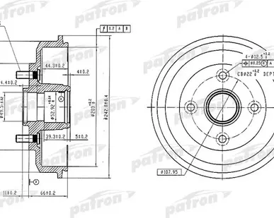 фото PDR1584 Барабан тормозной