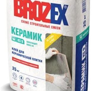 фото Клей для плитки KS 9 Керамик Brozex 25кг
