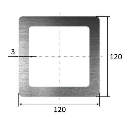 Фото №0 Труба профильная 120х120х3