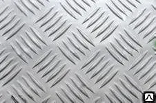 Фото №0 Лист рифленый 2 алюминиевый, стальной, нерж. квинтет,чечевица,ромб,диамант