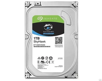 фото Жесткий диск 3.5" 1Tb Seagate SkyHawk ST1000VX005, 5900rpm, 
64Mb, SATA3