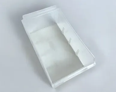 фото Короб пластиковый прозрачный с местом для ценника 145x235x95мм