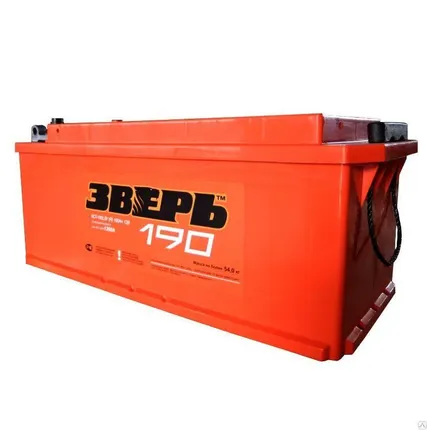 Фото №0 Аккумулятор Зверь 6СТ-190 R для коммерческого транспорта