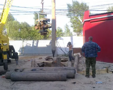 фото Буронабивные сваи