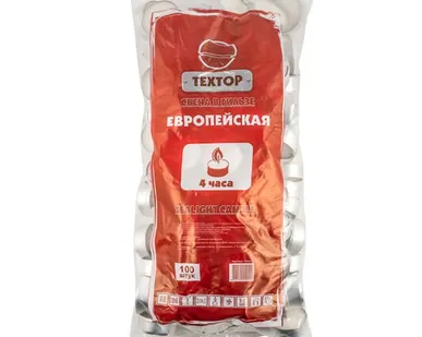 фото Свечи в гильзе Европейская 100шт/упак