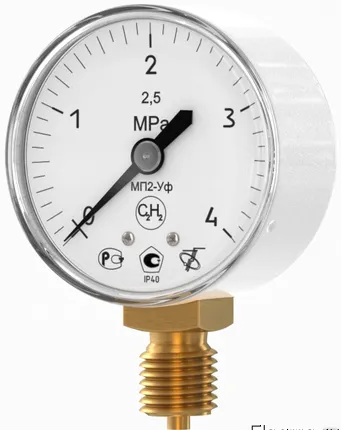 Фото №0 Манометр ацетиленовый ф50мм, 4МПа Манометр ацетиленовый ф50мм, 4МПа