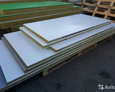 фото Сэндвич панели Минвата 50 мм, 5,97 м